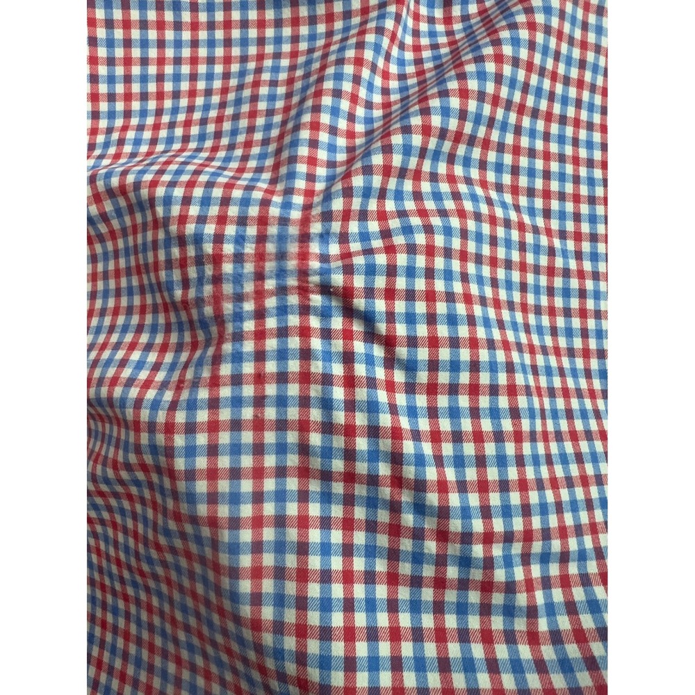 Southern Tide Intercoastal Mens Small Red Blue Gingham Stretch Button Down Shirt - Picture 11 of 12